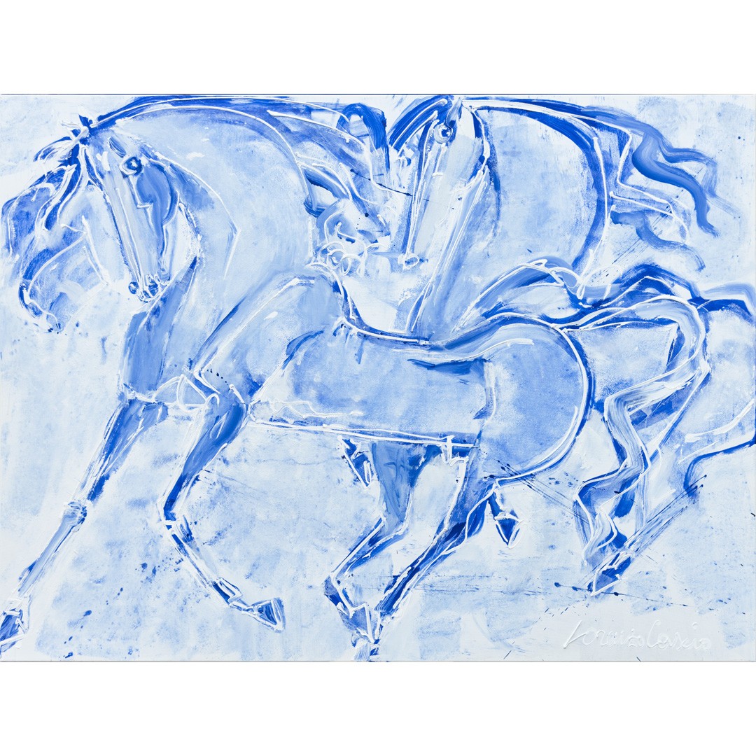 Cavalli, quadro su tela di Lorenzo Cascio