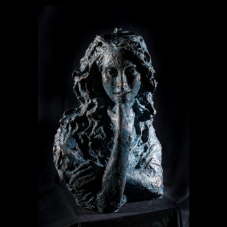 Il mio mondo scultura in bronzo di Lorenzo Cascio