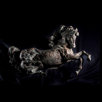 Stallone, sculpture by Lorenzo Cascio.